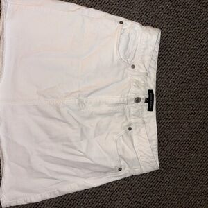 Banana Republic White Denim Mini Skirt